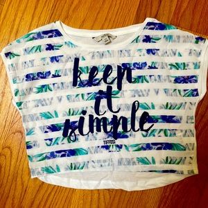 KEEP IT SIMPLE muscle tee cropped size 7-8